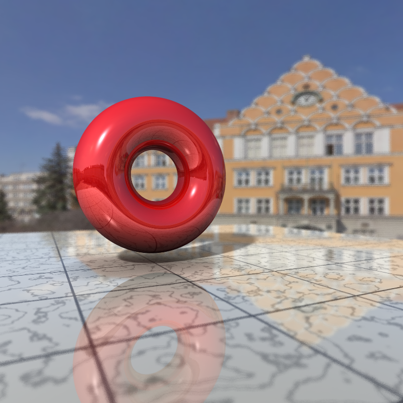 Rendu final du moteur de ray tracing