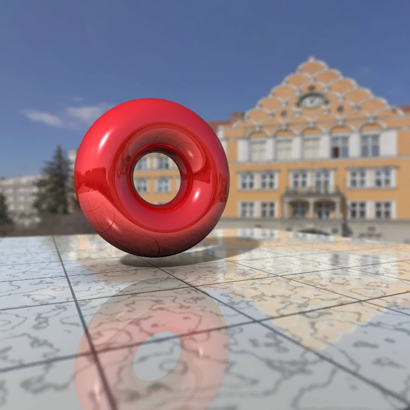 Rendu final du moteur de ray tracing